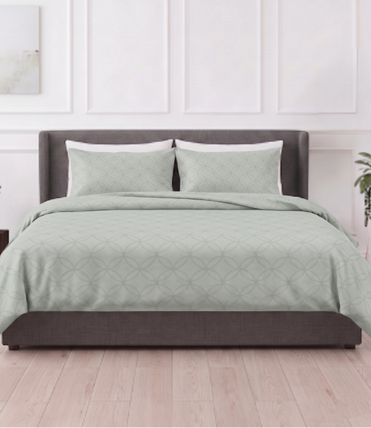 Mayra Tea Green King Size Cotton Bedsheet – Fresh Minimal Bedding
