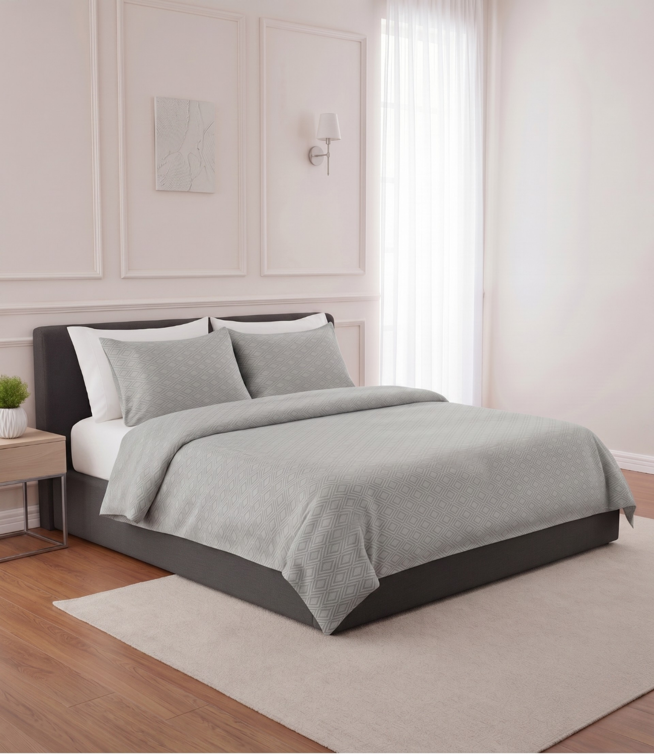 Mayra Tea Green King Size Cotton Bedsheet – Fresh Calm Bedding