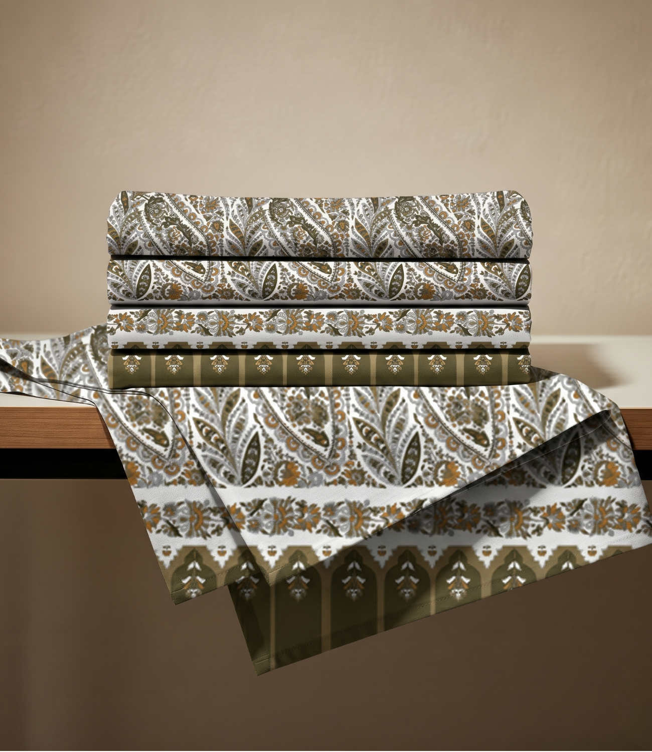 Heritage King Size Cotton Bedsheet - Premium 100% Pure Cotton Bedsheet