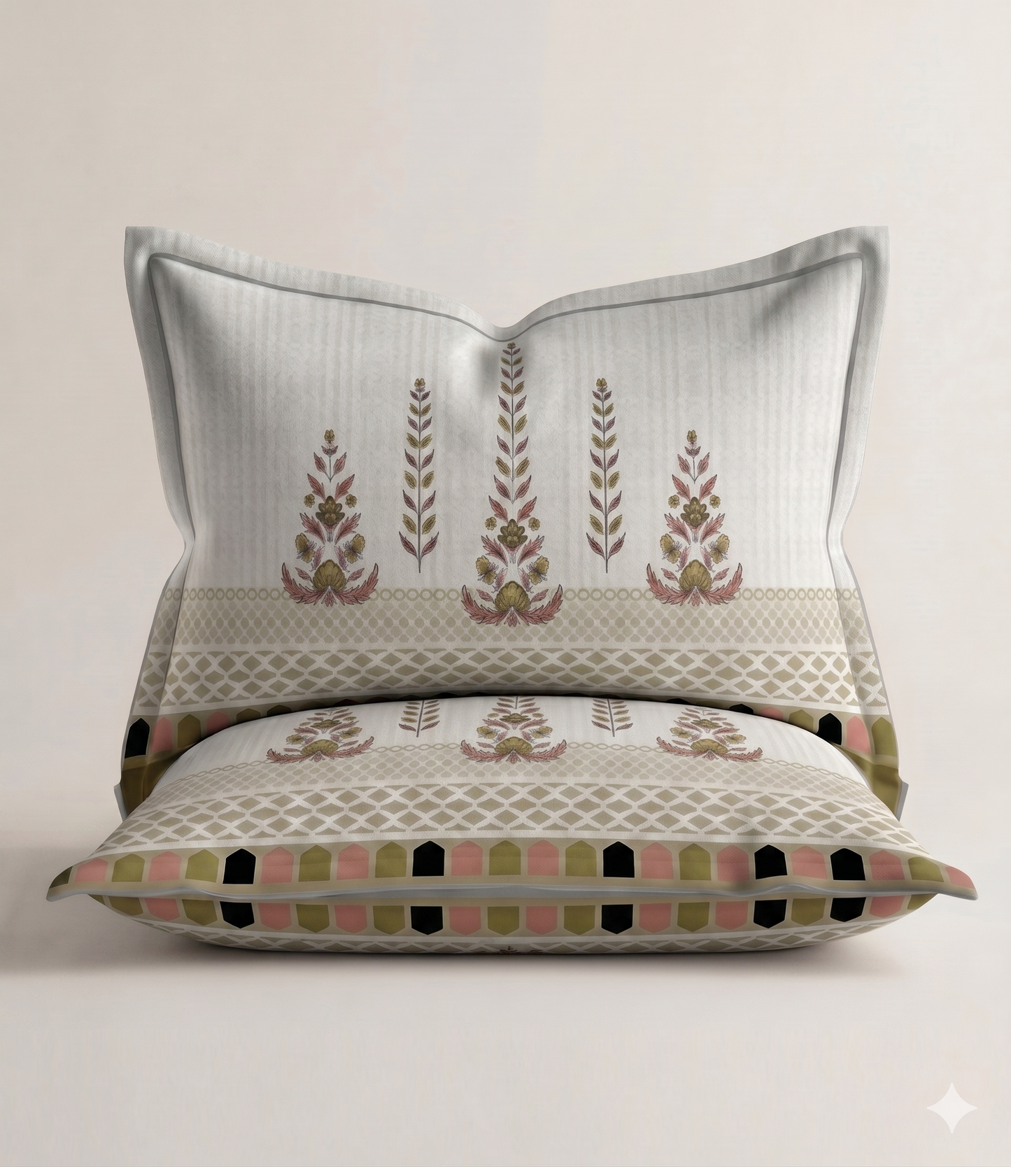 Heritage King Size Cotton Bedsheet - Luxury Pure Cotton Bed Linen