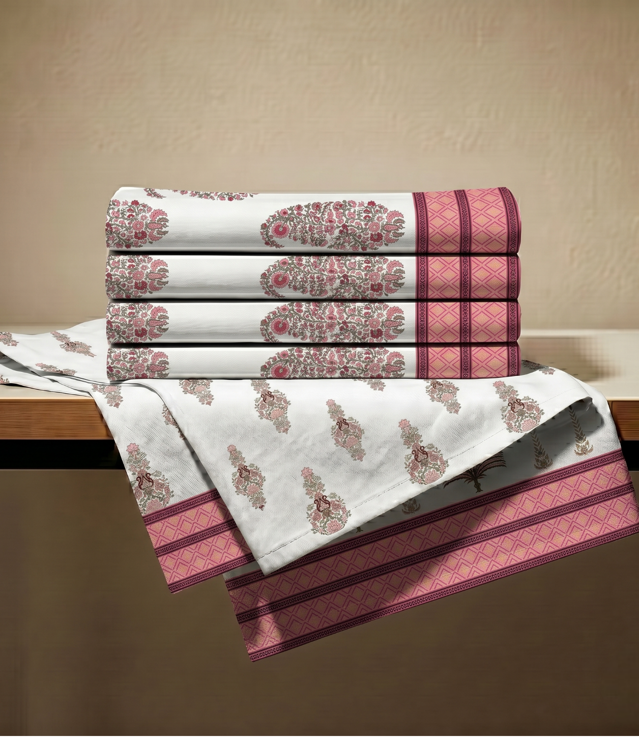 Heritage King Size Cotton Bedsheet - Premium 100% Pure Cotton Bed Linen