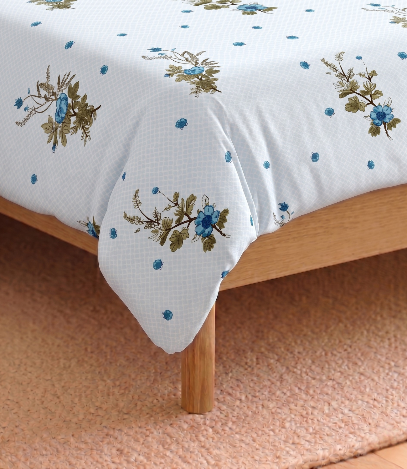 Arizona Sky Blossom King Size Cotton Bedsheet – Floral Freshness & Everyday Comfort