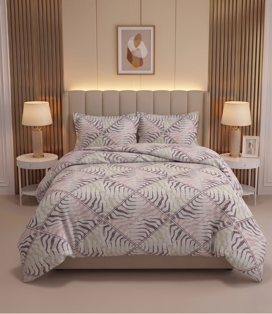 Feel Good Queen Pure Cotton Bedsheet - Positive Vibes Pattern | Motivational Cotton Bedding