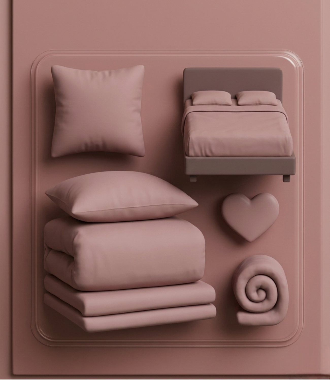 Soft Heaven Rose Gold King Size Cotton Bedsheet – Warm Elegant Bedding