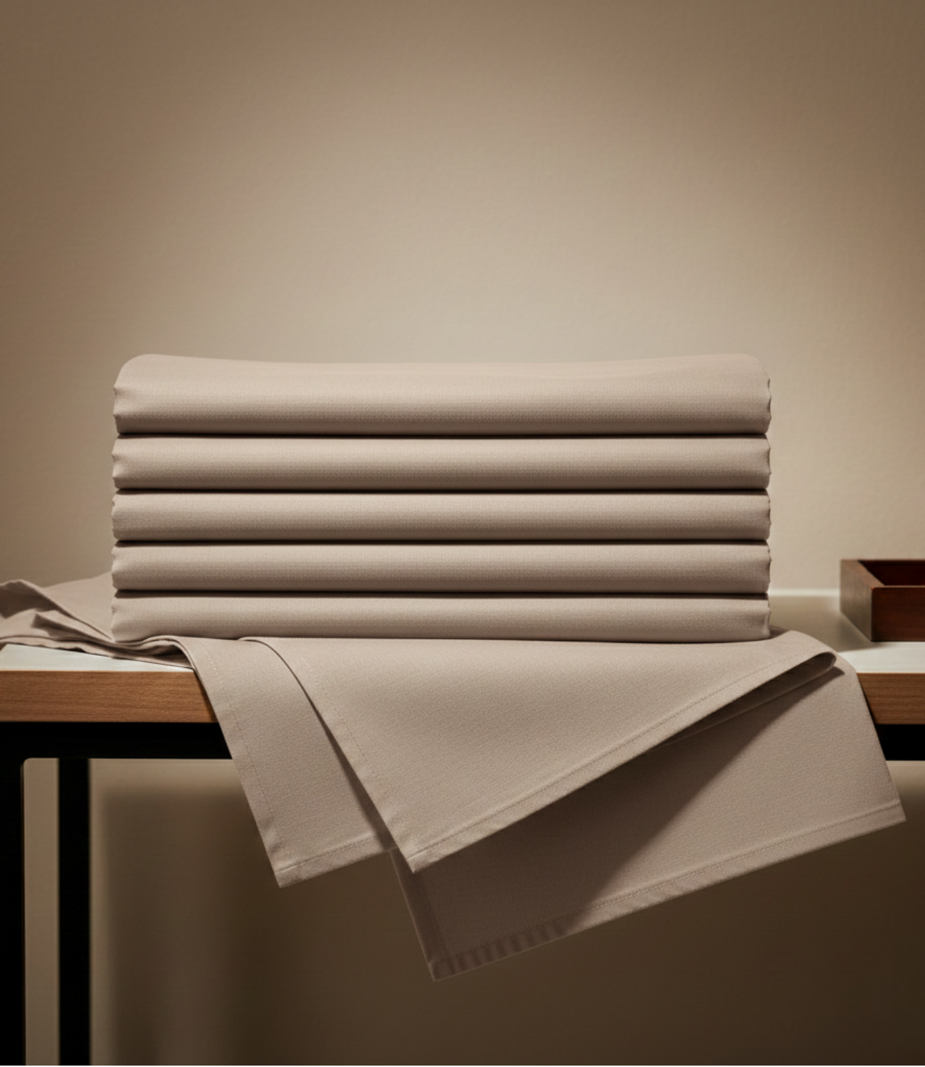 Soft Heaven Khakhi King Size Cotton Bedsheet – Earthy Neutral Bedding