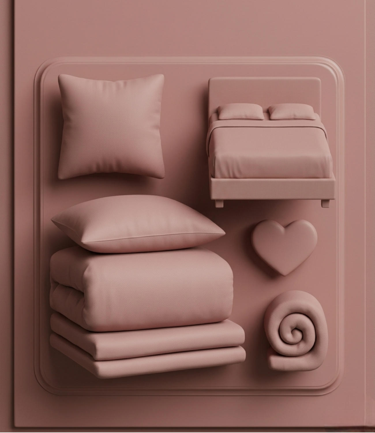 Soft Heaven Dusty Rose King Size Cotton Bedsheet – Soft Elegant Bedding
