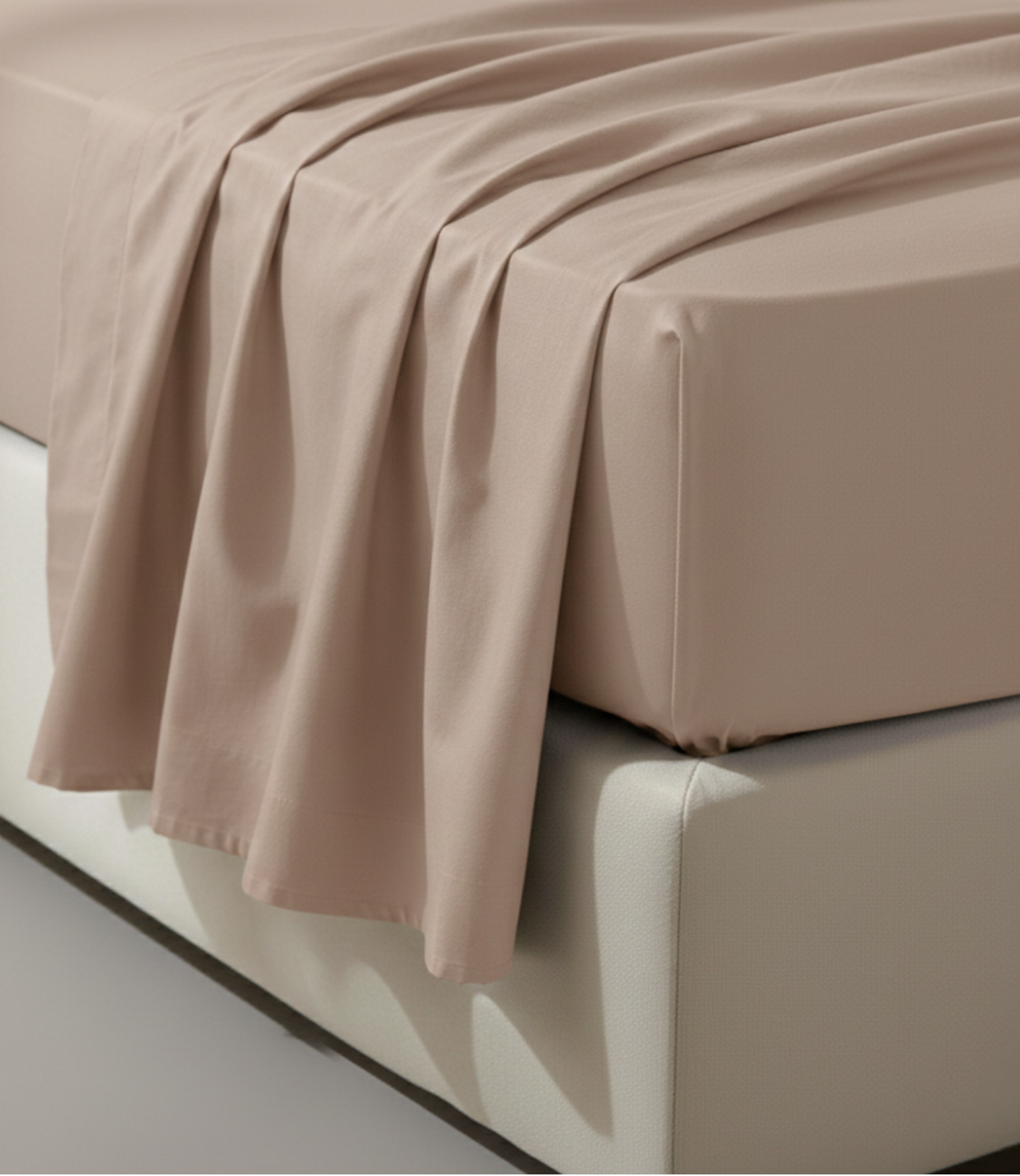 Soft Heaven Smoke Grey King Size Cotton Bedsheet – Modern Minimal Bedding