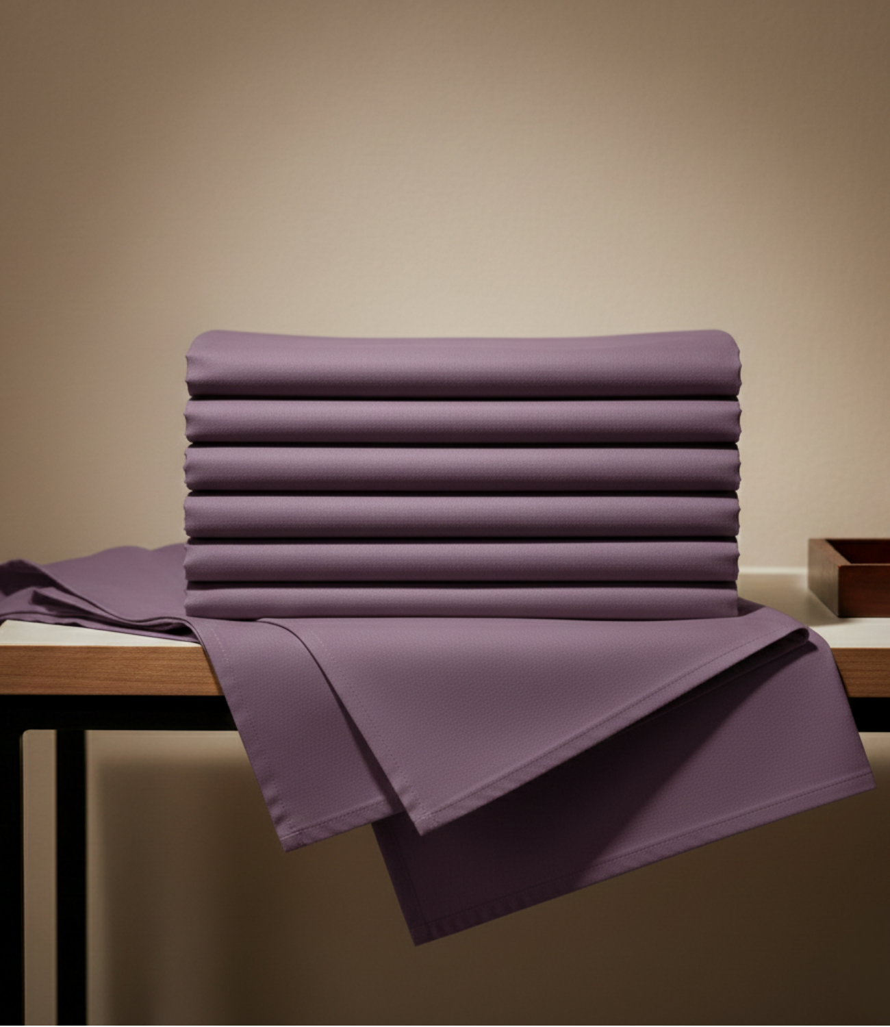 Soft Heaven Plum King Size Cotton Bedsheet – Deep Elegant Bedding