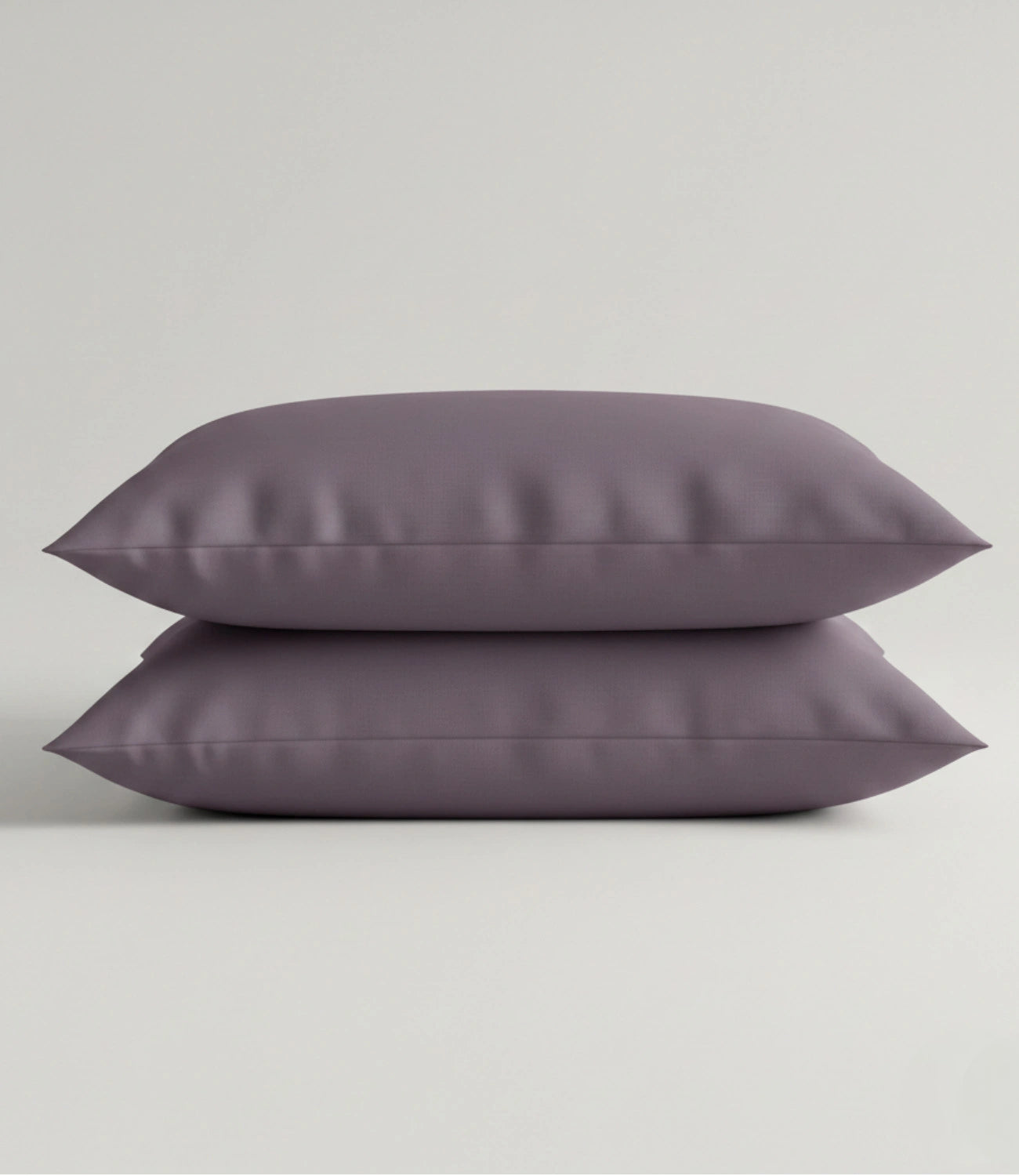 Soft Heaven Mauve King Size Pillow Covers Made from Soft Cotton Fabric in Solid Pastel Color