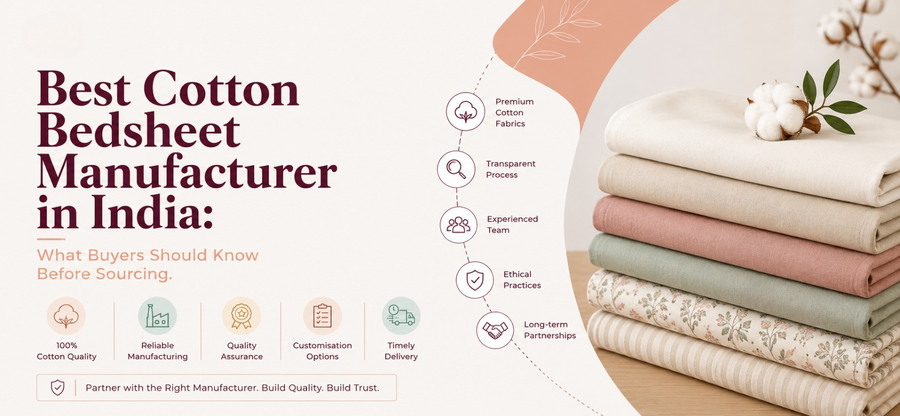 Best Cotton Bedsheet Manufacturer in India: What Buyers Should Know Before Sourcing