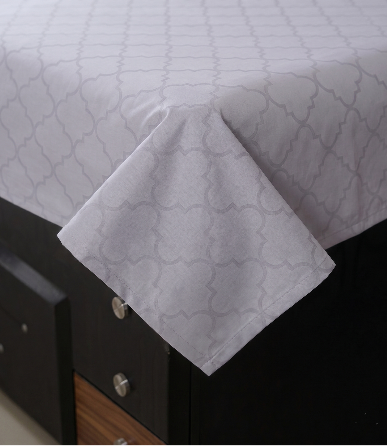 Mayra Silver Grey King Size Cotton Bedsheet – Minimal Modern Bedding