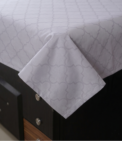 Mayra Silver Grey King Size Cotton Bedsheet – Minimal Modern Bedding