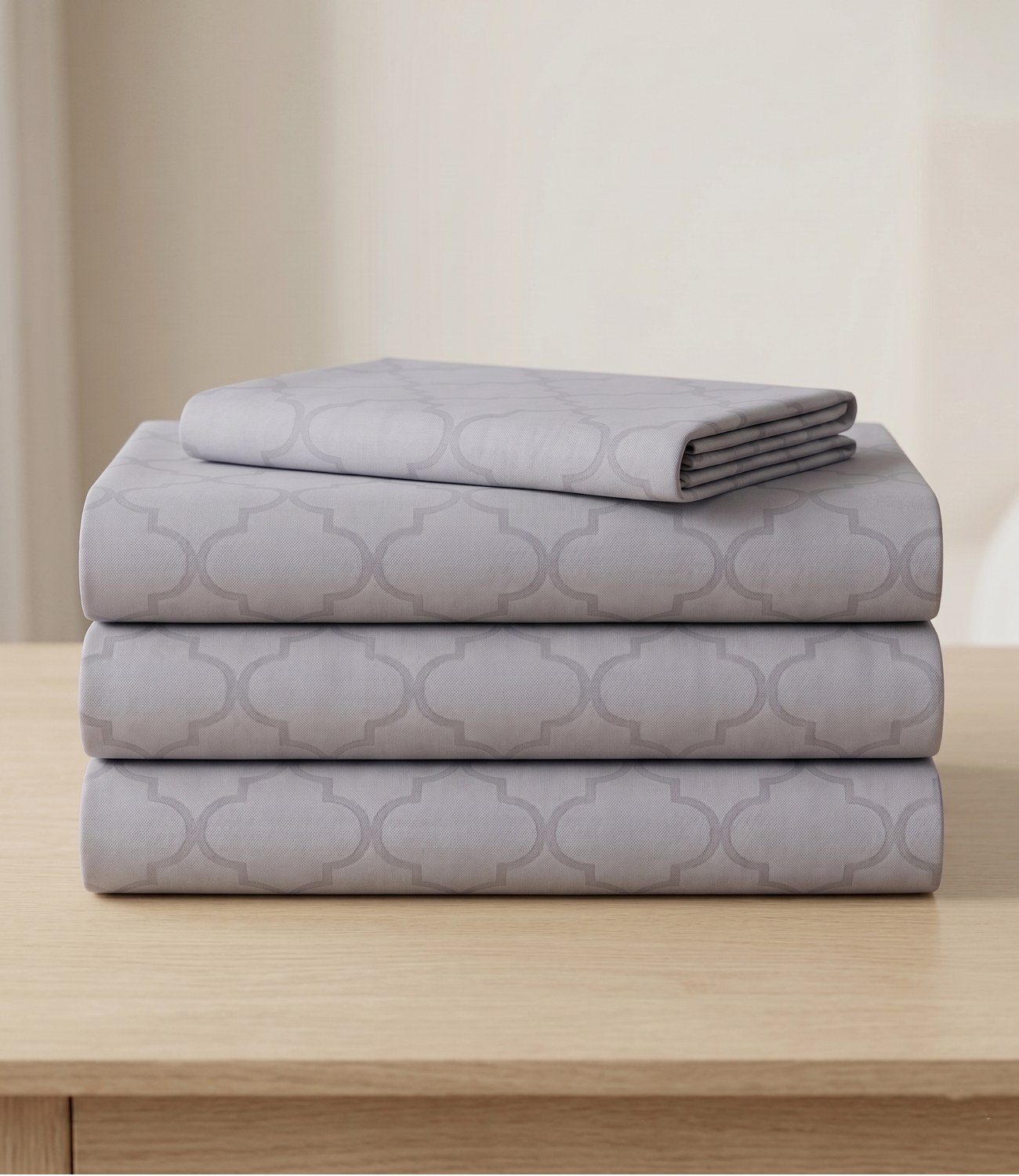 Mayra Silver Grey King Size Cotton Bedsheet – Minimal Modern Bedding
