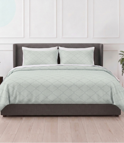 Mayra Tea Green King Size Cotton Bedsheet – Natural Fresh Bedding