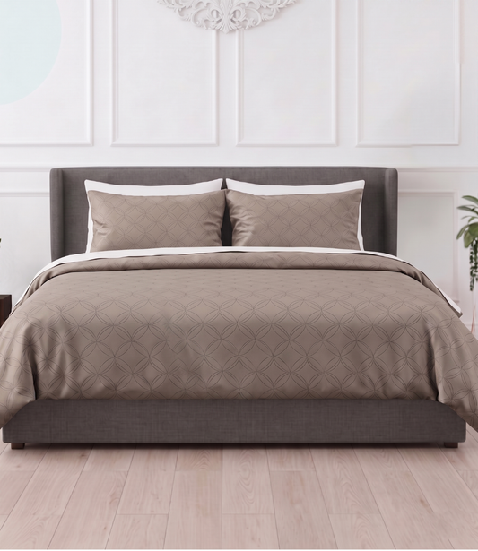 Mayra Mocha Brown King Size Cotton Bedsheet – Rich Cozy Bedding