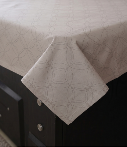 Mayra Pearl White King Size Cotton Bedsheet – Clean Minimal Bedding