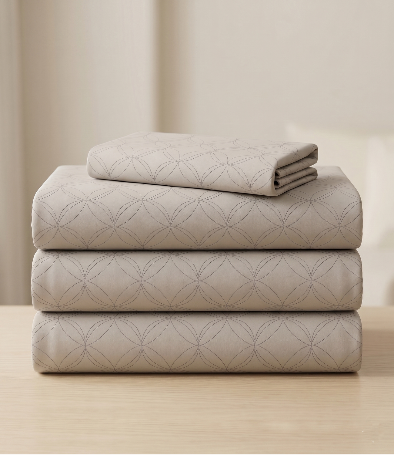 Mayra Pearl White King Size Cotton Bedsheet – Clean Minimal Bedding