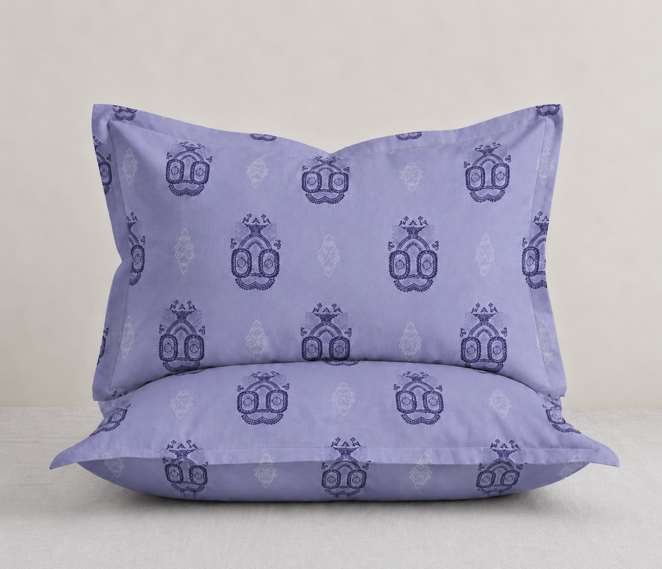 Elite Weave Lavender Medallion King Size Cotton Bedsheet – Elegant Charm & Everyday Comfort