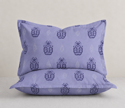 Elite Weave Lavender Medallion King Size Cotton Bedsheet – Elegant Charm & Everyday Comfort