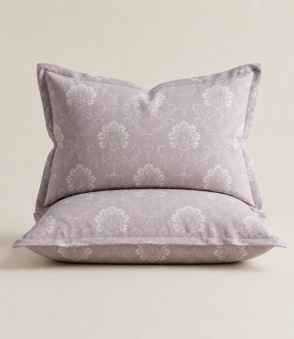 Elite Weave Lavender Floral Vine King Size Cotton Bedsheet – Serene Elegance & Everyday Comfort