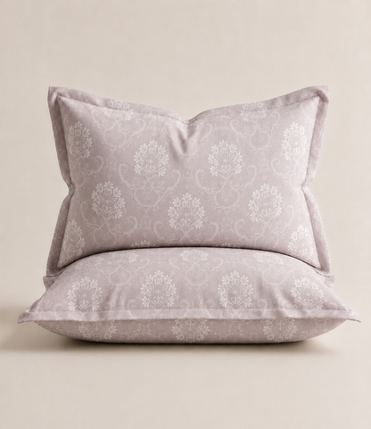 Elite Weave Misty Lilac Floral Vine King Size Cotton Bedsheet – Elegant Comfort & Timeless Charm