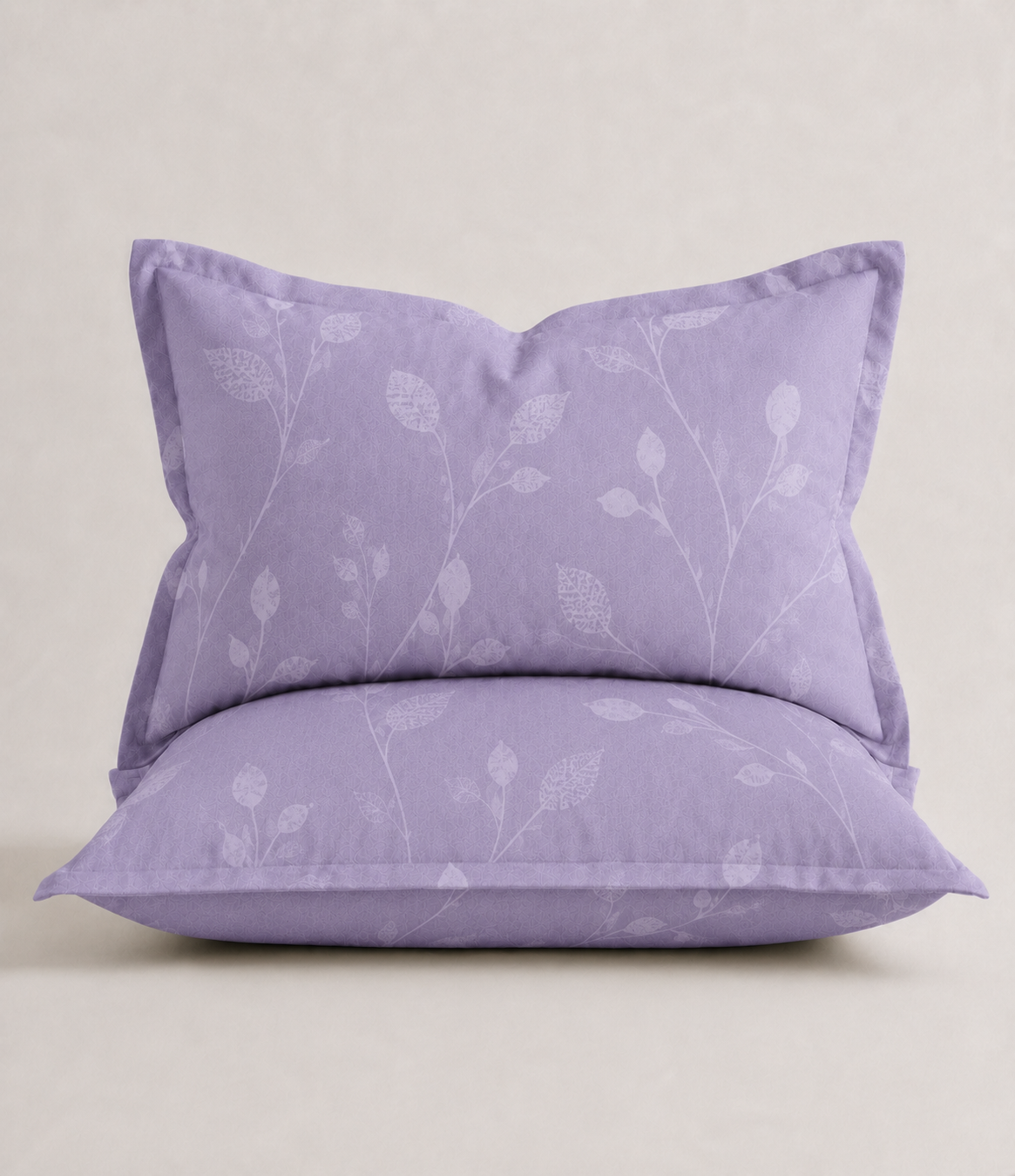 Elite Weave Lavender Botanical Vine King Size Cotton Bedsheet – Serene Elegance & Everyday Comfort
