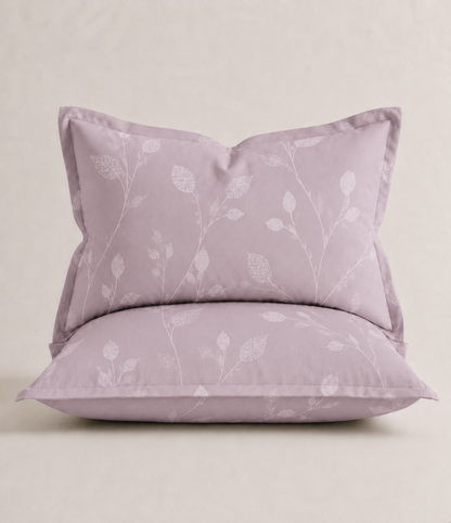Elite Weave Blush Lavender Botanical Vine King Size Cotton Bedsheet – Delicate Elegance & Everyday Comfort
