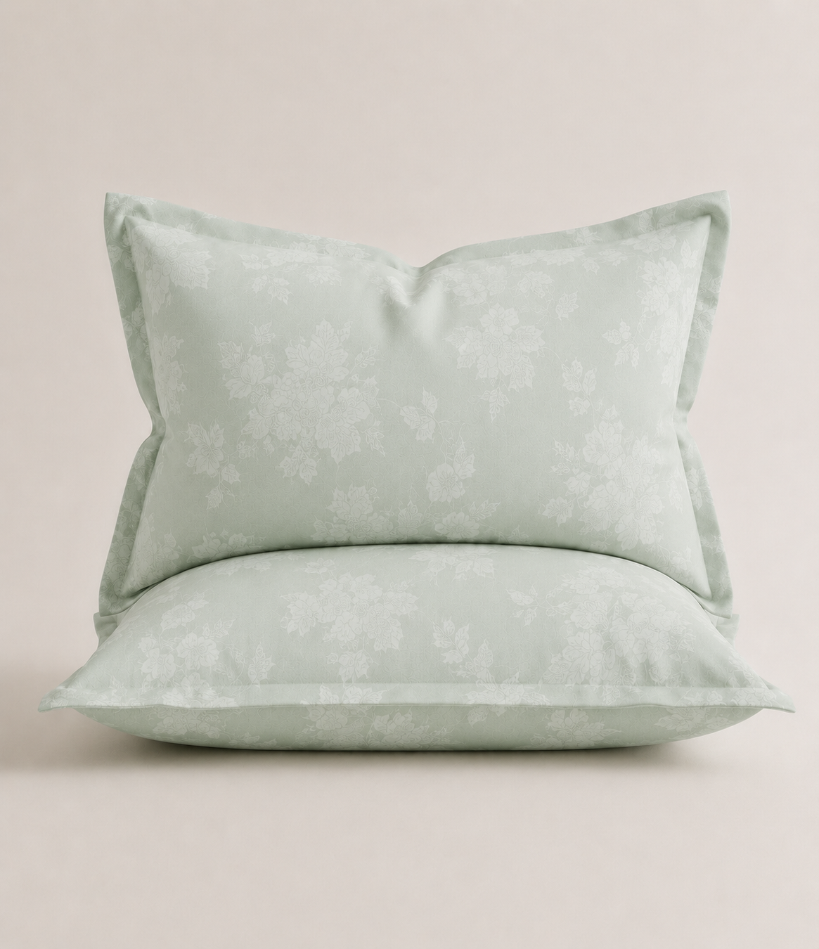 Elite Weave Sage Mint Floral Blossom King Size Cotton Bedsheet – Refreshing Elegance & Everyday Comfort
