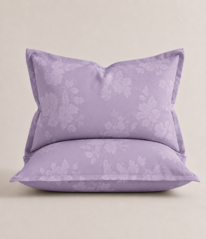 Elite Weave Lavender Floral Blossom King Size Cotton Bedsheet – Graceful Elegance & Everyday Comfort