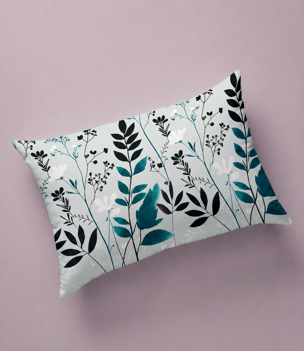 Cozy Cotton Sage Green Botanical King Size Cotton Bedsheet – Nature Inspired Premium Comfort