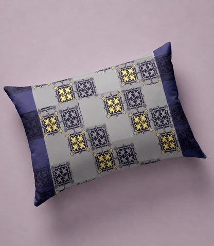 Cozy Cotton Indigo Grey King Size Cotton Bedsheet – Heritage Block Print Premium Comfort