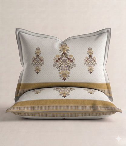 Heritage King Size Cotton Bedsheet - Luxury 100% Pure Cotton Bedding