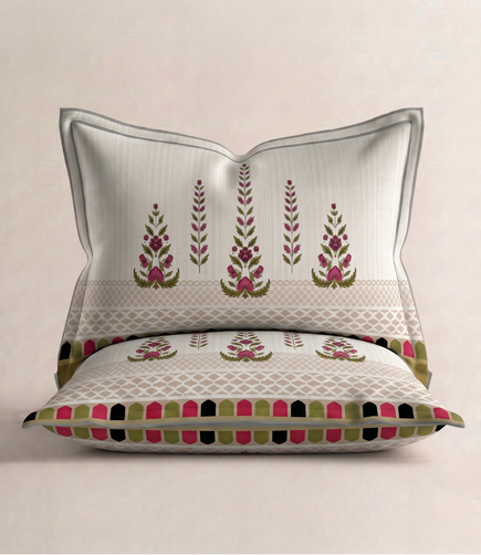 Heritage King Size Cotton Bedsheet - Luxury 100% Pure Cotton Bedding