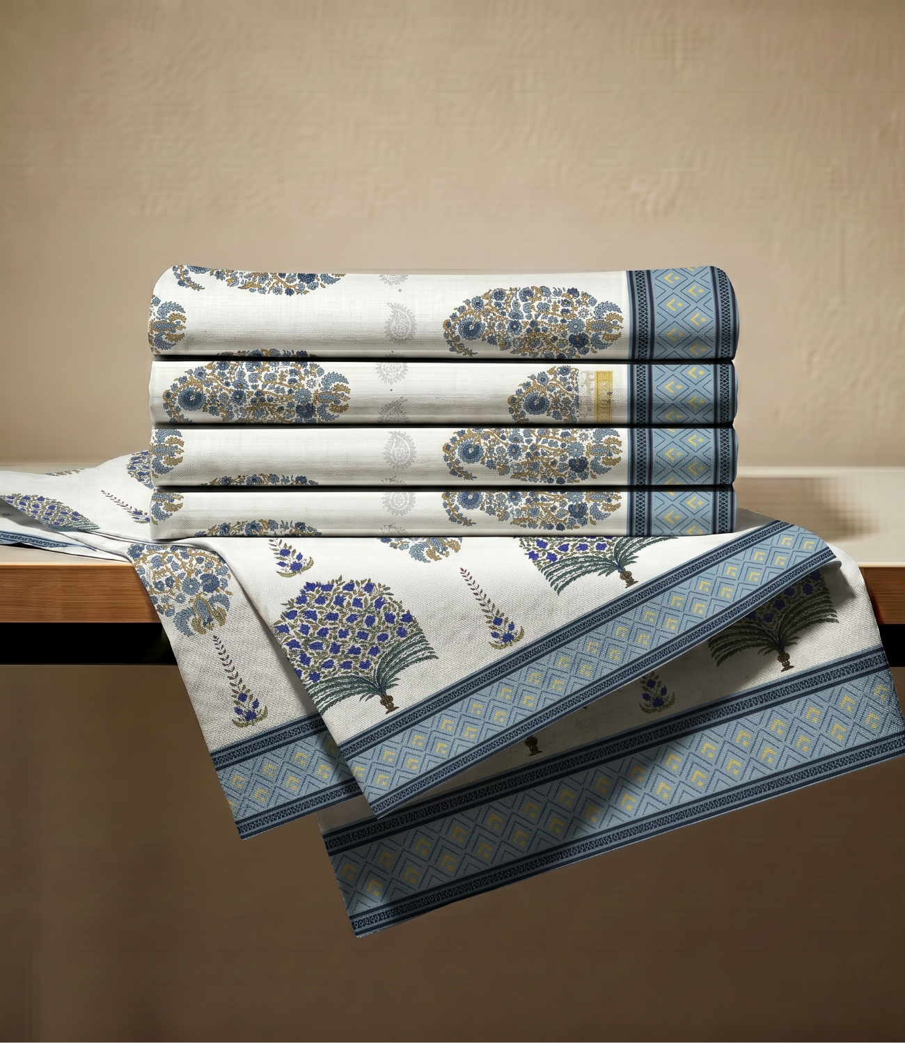 Heritage King Size Cotton Bedsheet - Luxury Pure Cotton Bedding