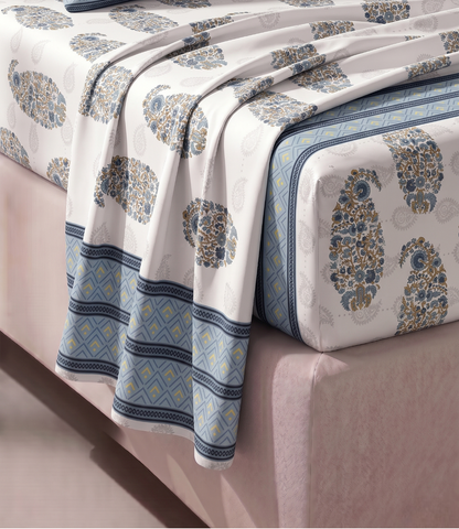 Heritage King Size Cotton Bedsheet - Luxury Pure Cotton Bedding