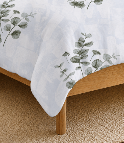 Arizona Sage Mist Eucalyptus King Size Cotton Bedsheet – Fresh Botanical Comfort
