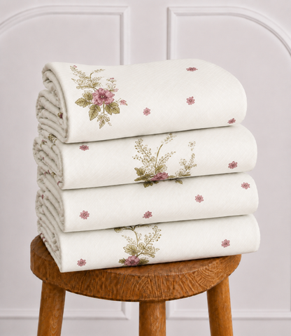 Arizona Rose Meadow King Size Cotton Bedsheet – Floral Elegance & Soft Comfort