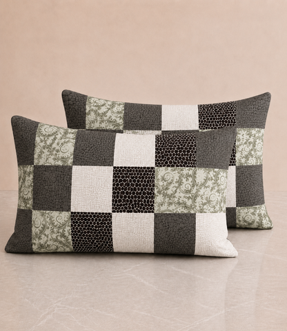 Arizona Urban Mosaic King Size Cotton Bedsheet – Contemporary Patchwork Comfort