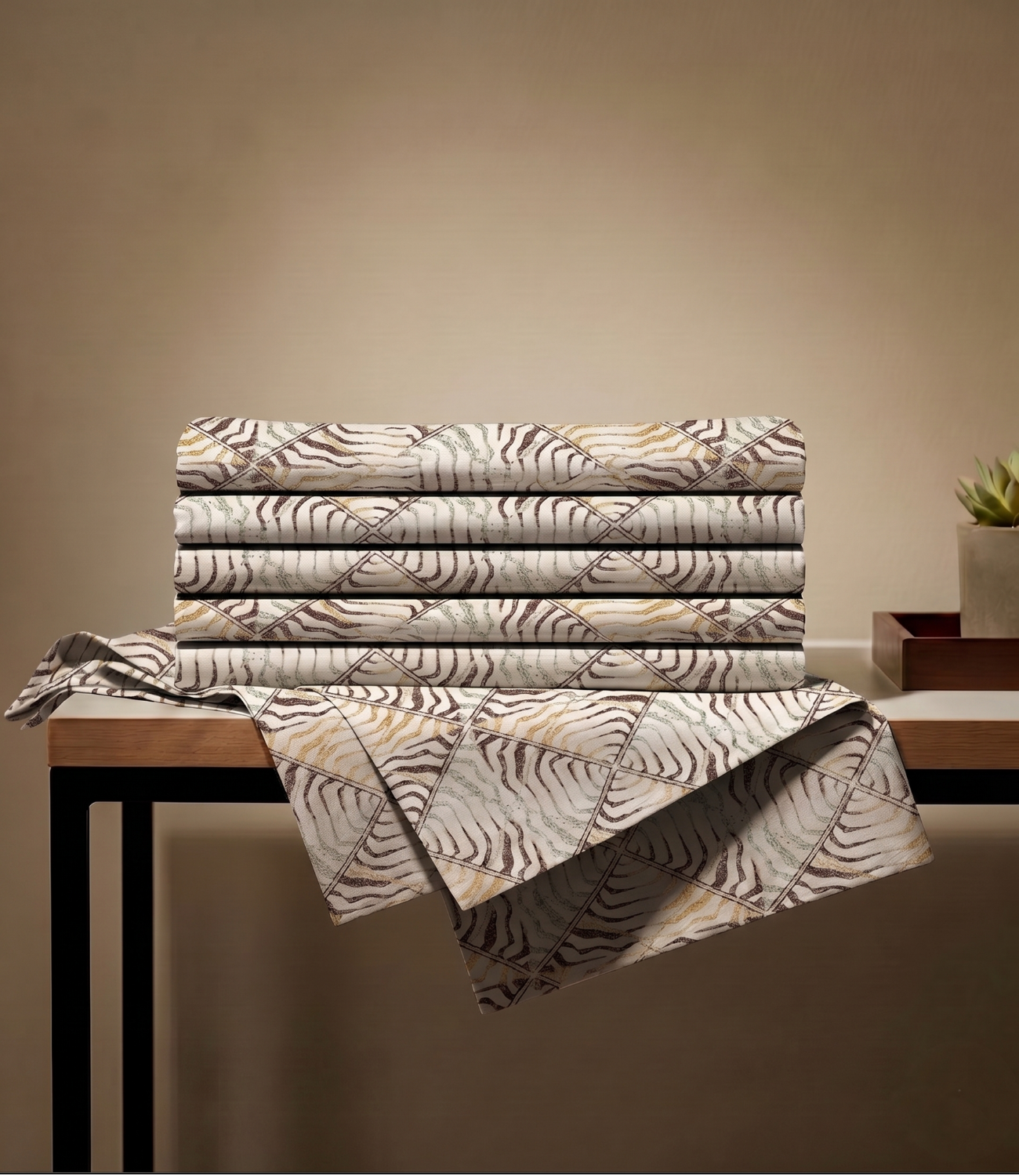 Feel Good Queen Size Pure Cotton Bedsheet - Happiness Blooms Design | Uplifting Cotton Bedding