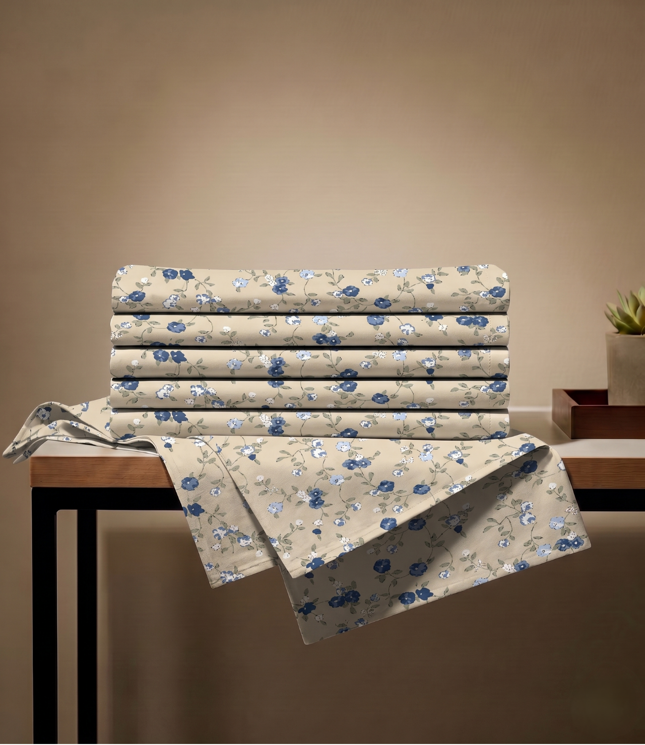Feel Good Queen Size Pure Cotton Bedsheet - Harmony Circles Design | Balanced Cotton Bedding