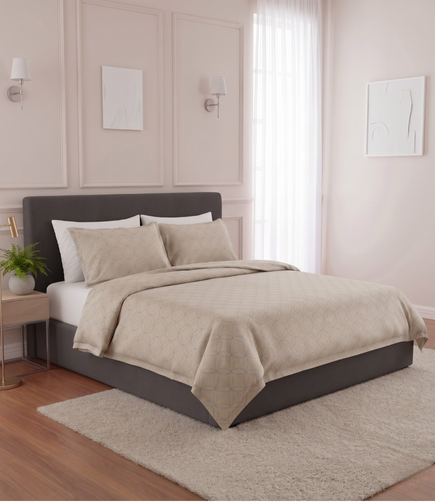 Mayra Pearl White King Size Cotton Bedsheet – Clean Minimal Bedding