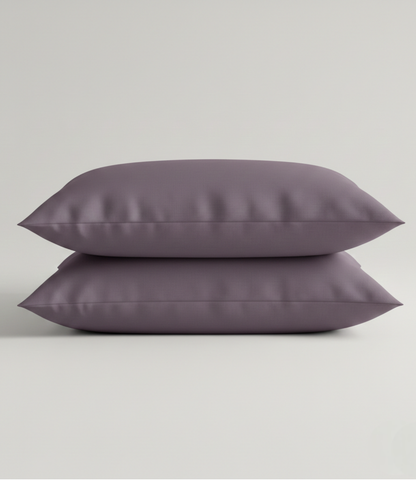 Soft Heaven Mauve King Size Cotton Bedsheet – Pastel Solid Premium Bedding