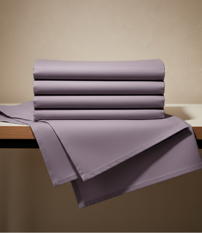 Soft Heaven Mauve King Size Cotton Bedsheet – Pastel Solid Premium Bedding