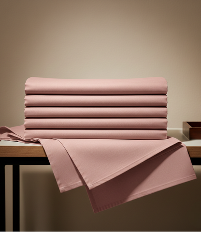 Soft Heaven Rose Gold King Size Cotton Bedsheet – Warm Elegant Bedding