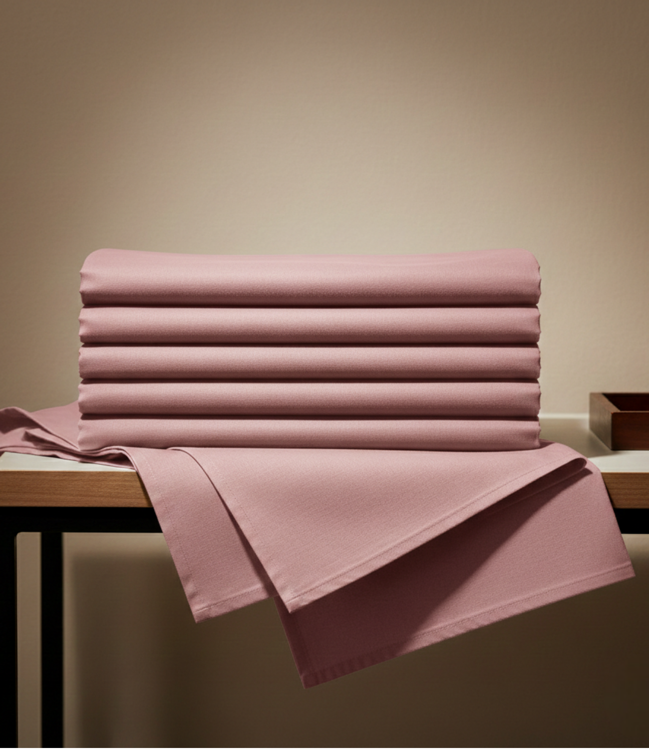 Soft Heaven Dusty Rose King Size Cotton Bedsheet – Soft Elegant Bedding