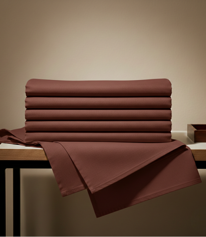 Soft Heaven Coffee Brown King Size Cotton Bedsheet – Rich Cozy Bedding