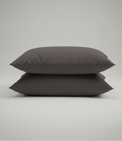 Soft Heaven Charcoal Grey King Size Cotton Bedsheet – Bold Premium Bedding