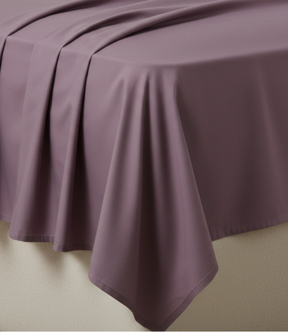 Soft Heaven Plum King Size Cotton Bedsheet – Deep Elegant Bedding