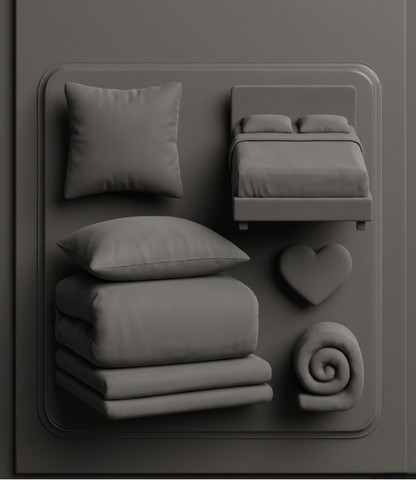 Soft Heaven Dark Grey King Size Cotton Bedsheet – Modern Solid Bedding