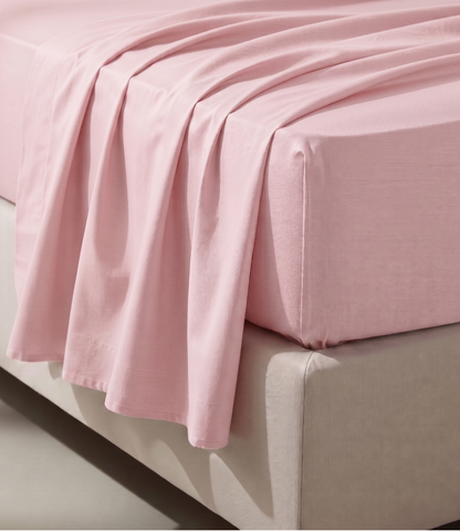 Soft Heaven Cameo Rose King Size Cotton Bedsheet – Elegant Solid Premium Bedding